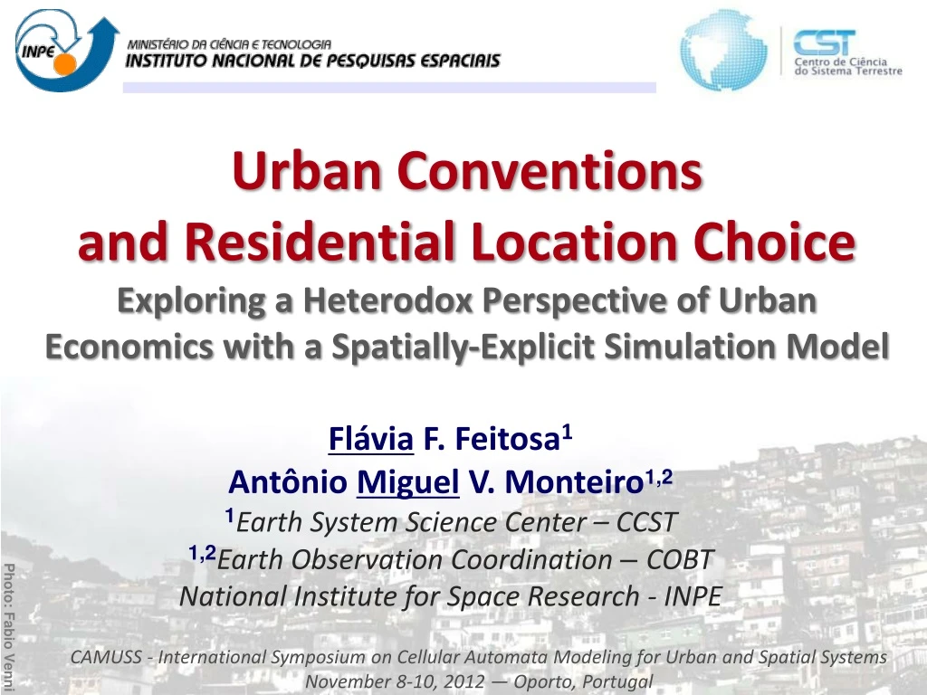urban conventions and residential location choice