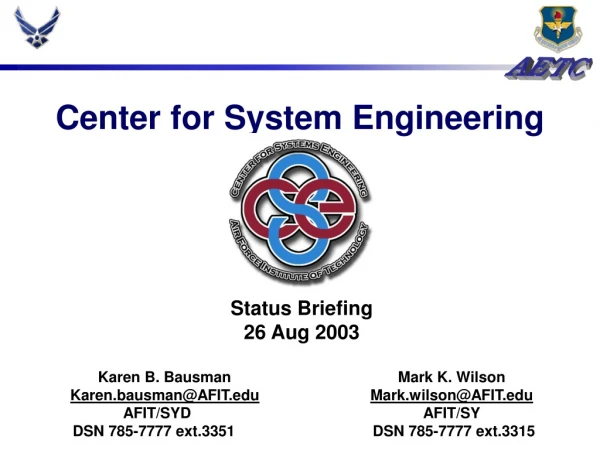Center for System Engineering