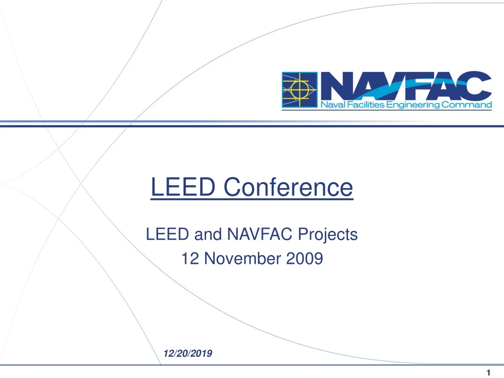 leed conference leed and navfac projects