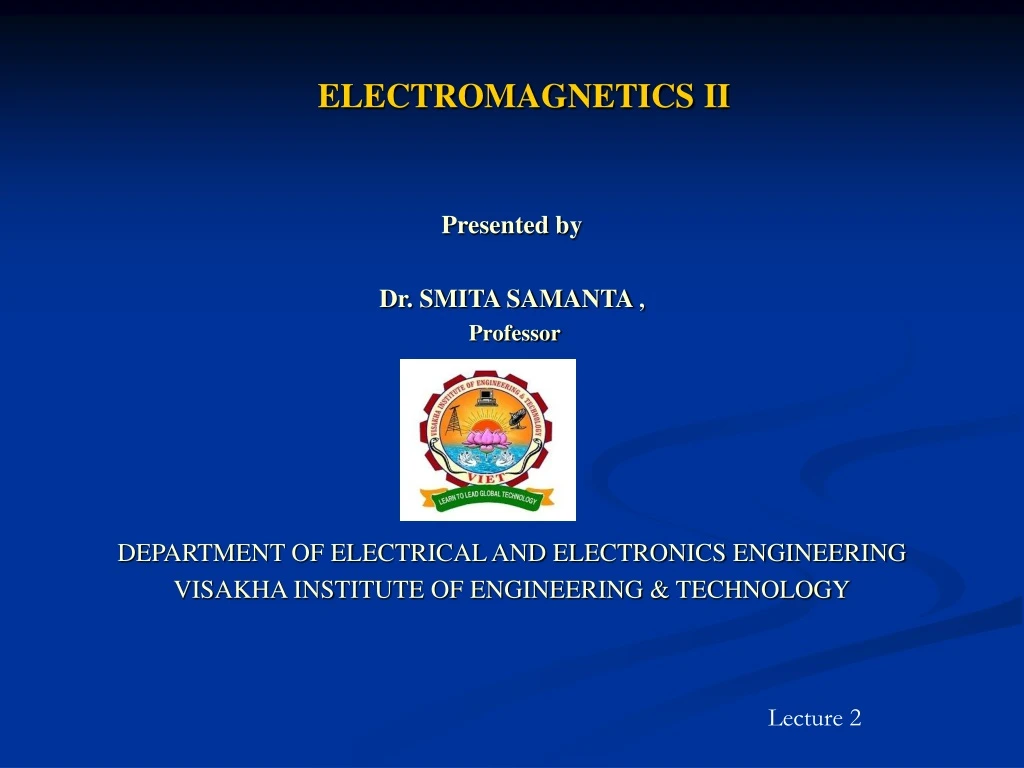 electromagnetics ii