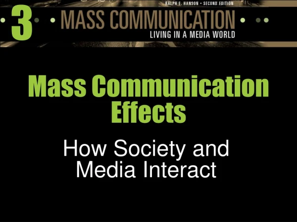 Mass Communication Effects