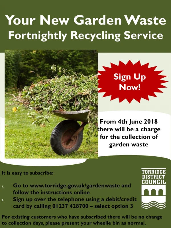 Your New Garden Waste  Fortnightly Recycling Service
