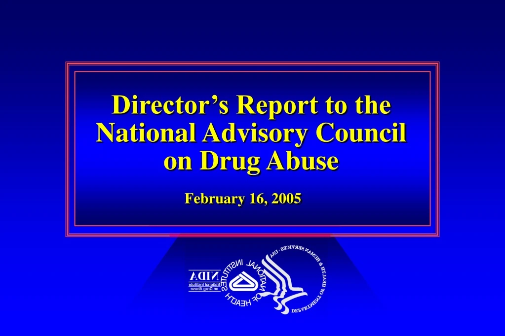 director s report to the national advisory