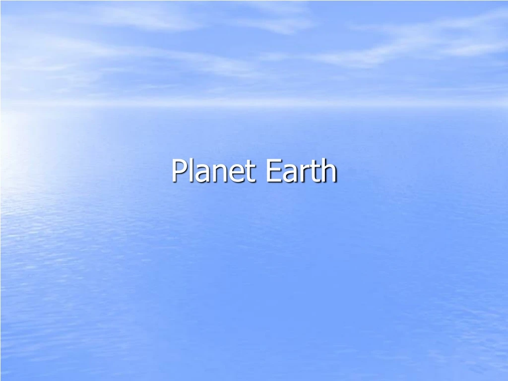 planet earth