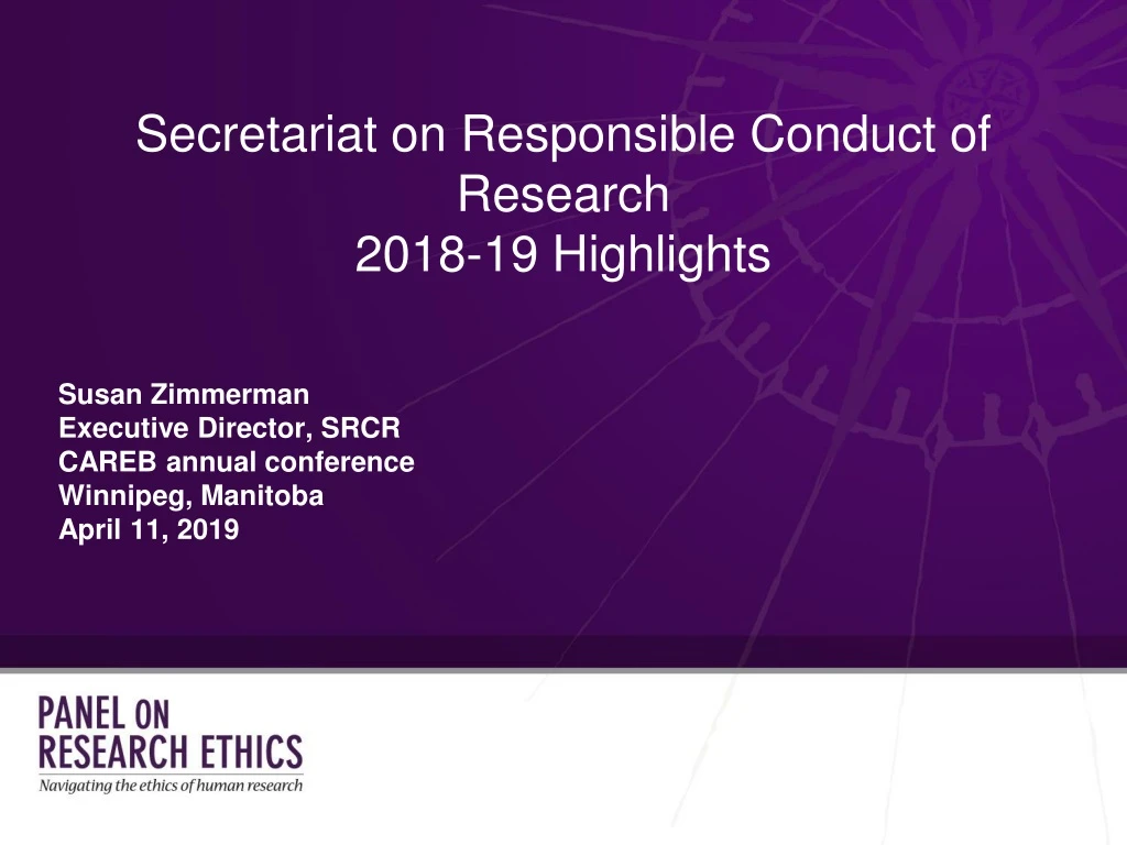 secretariat on responsible conduct of research 2018 19 highlights