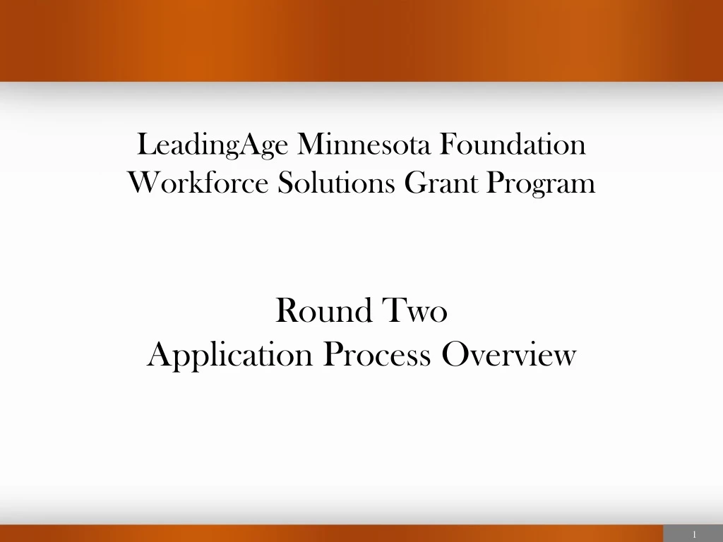 leadingage minnesota foundation workforce solutions grant program