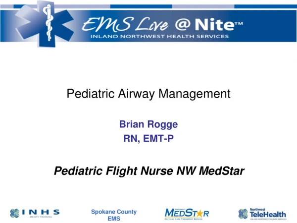 Pediatric Airway Management