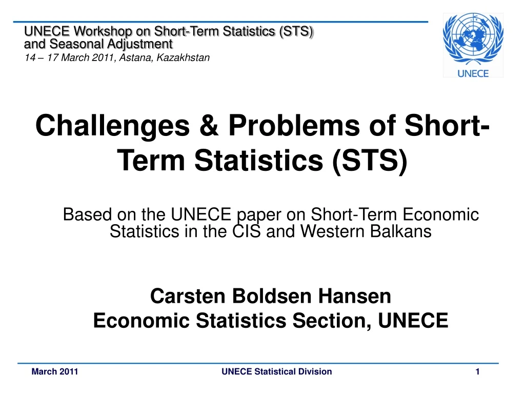 challenges problems of short term statistics sts
