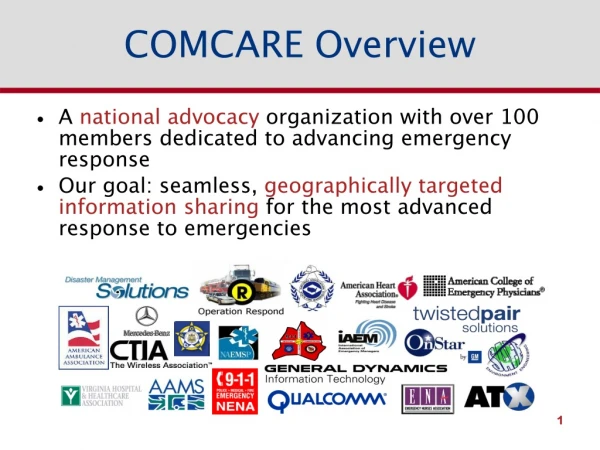COMCARE Overview
