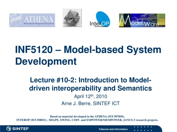 INF5120 – Model-based System Development