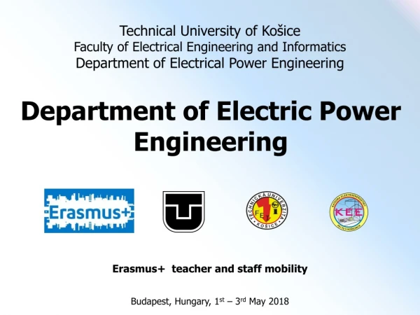 Technical University of Košice Faculty of Electrical Engineering and Informatics