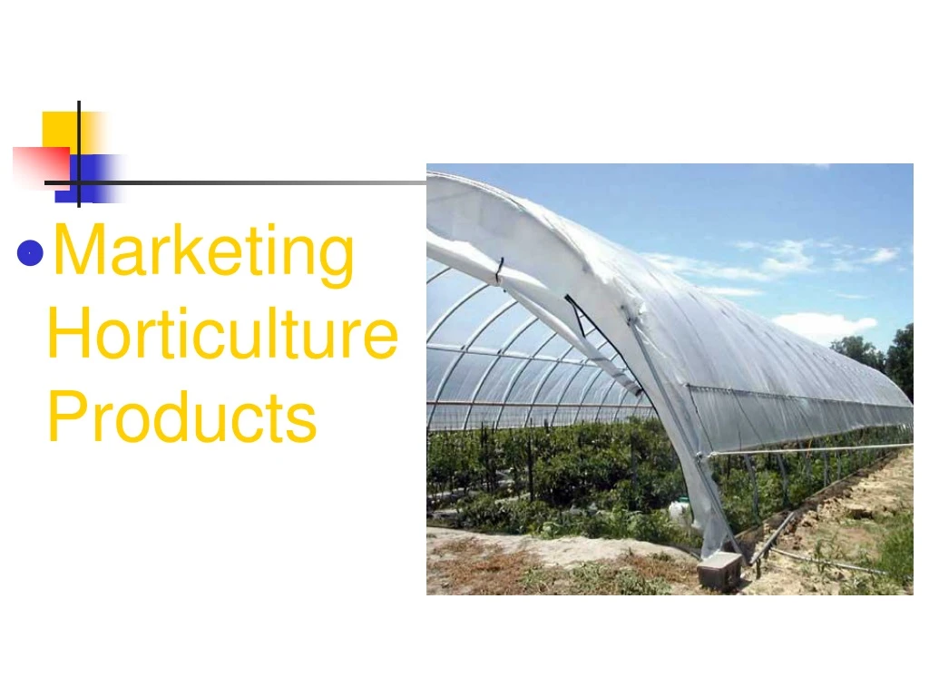 marketing horticulture products