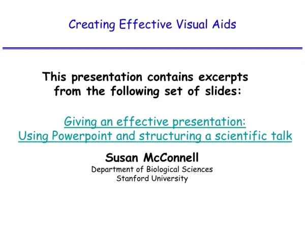 Creating Effective Visual Aids