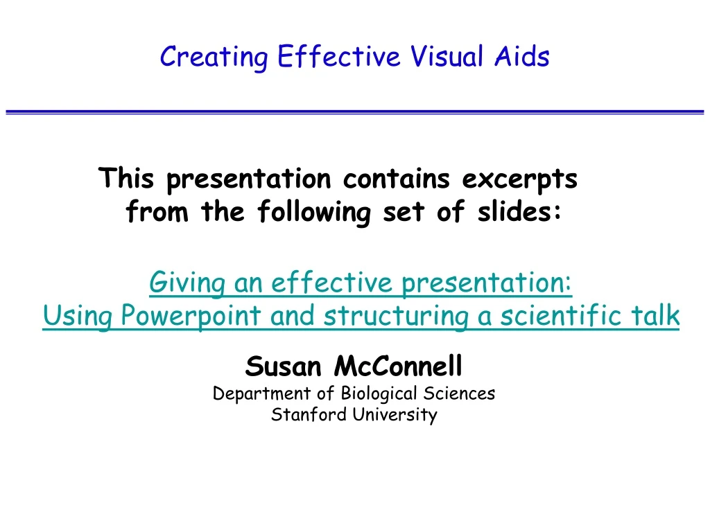 creating effective visual aids