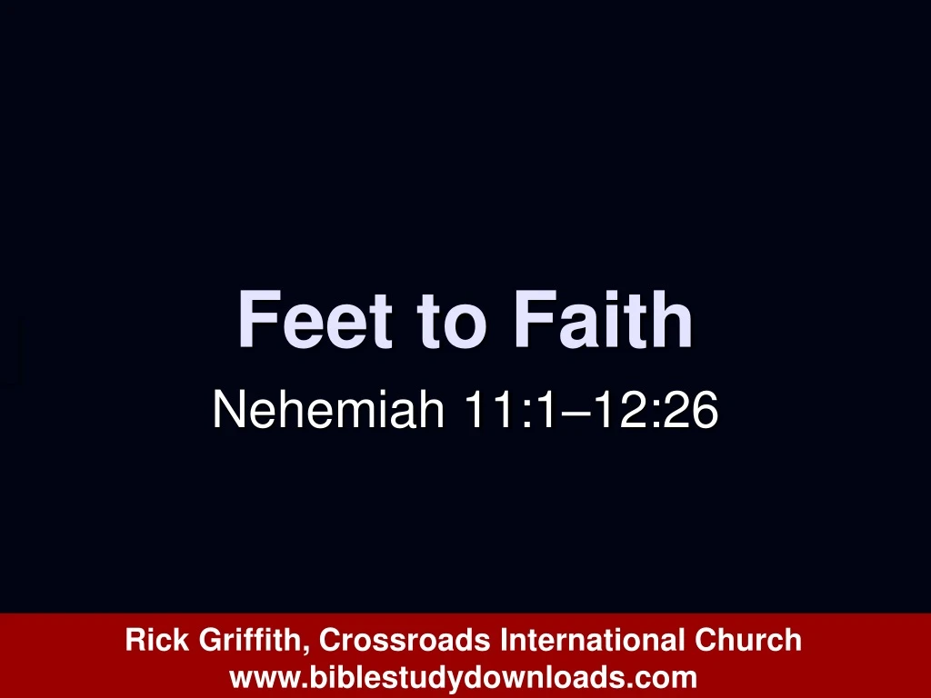 feet to faith