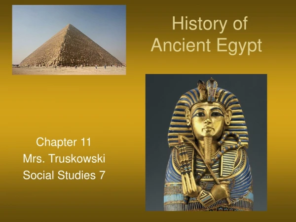 History of Ancient Egypt