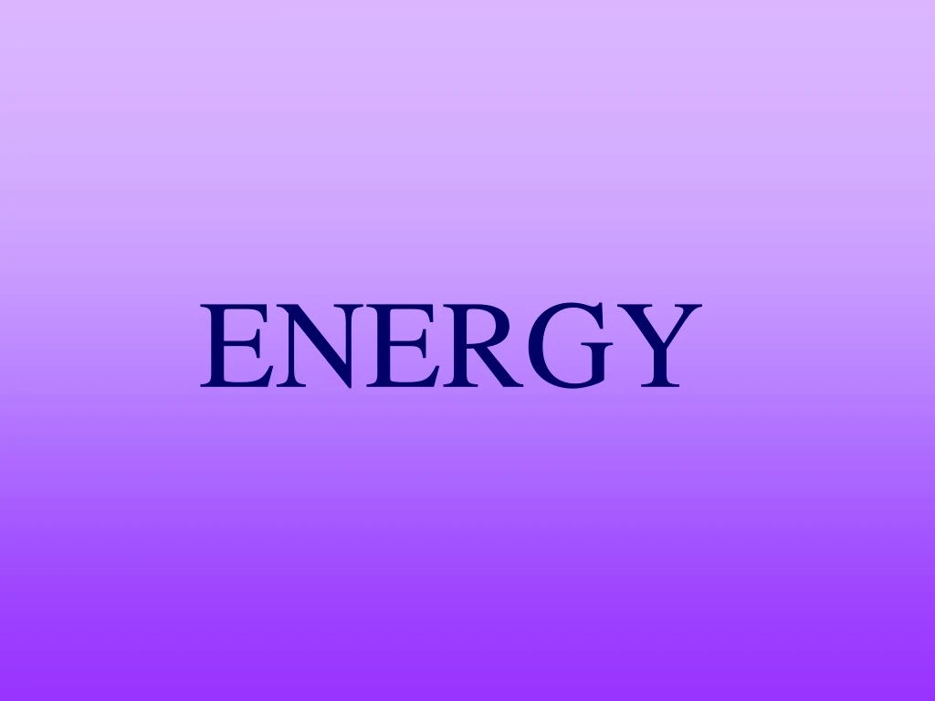 energy