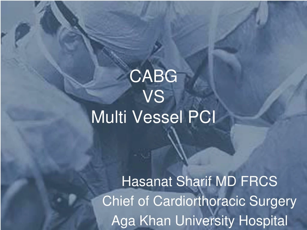 cabg vs multi vessel pci