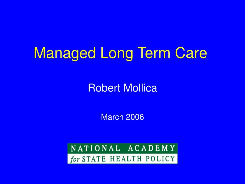 managed long term care