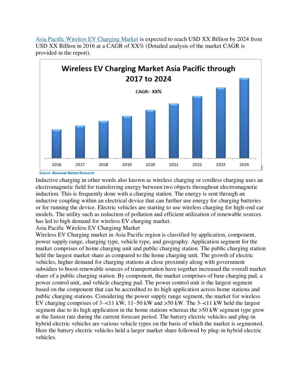 asia pacific wireless ev charging market