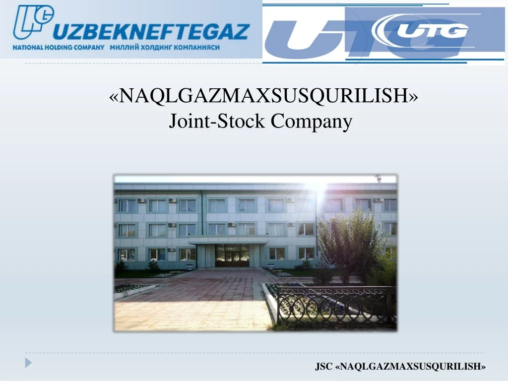naqlgazmaxsusqurilish joint stock company