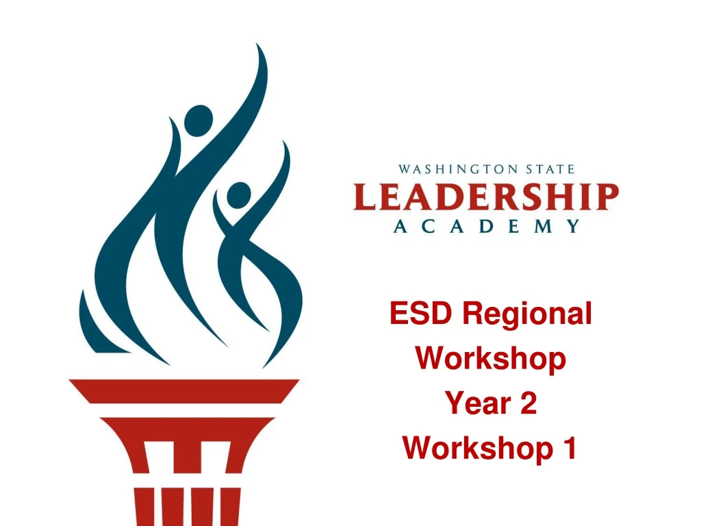 esd regional workshop year 2 workshop 1