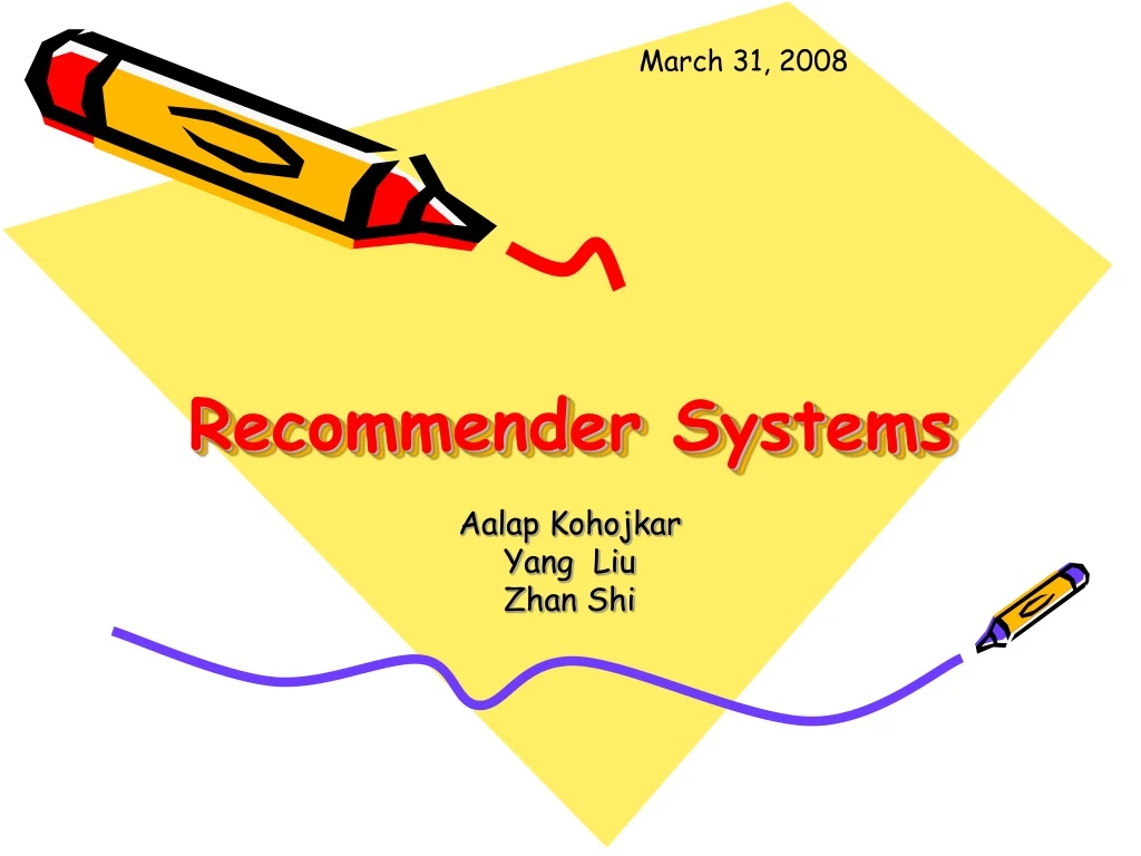 recommender systems