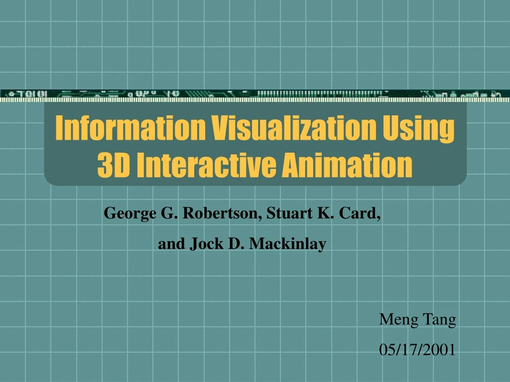 information visualization using 3d interactive animation