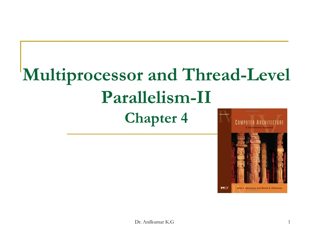 multiprocessor and thread level parallelism ii chapter 4