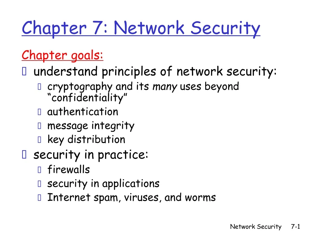 chapter 7 network security