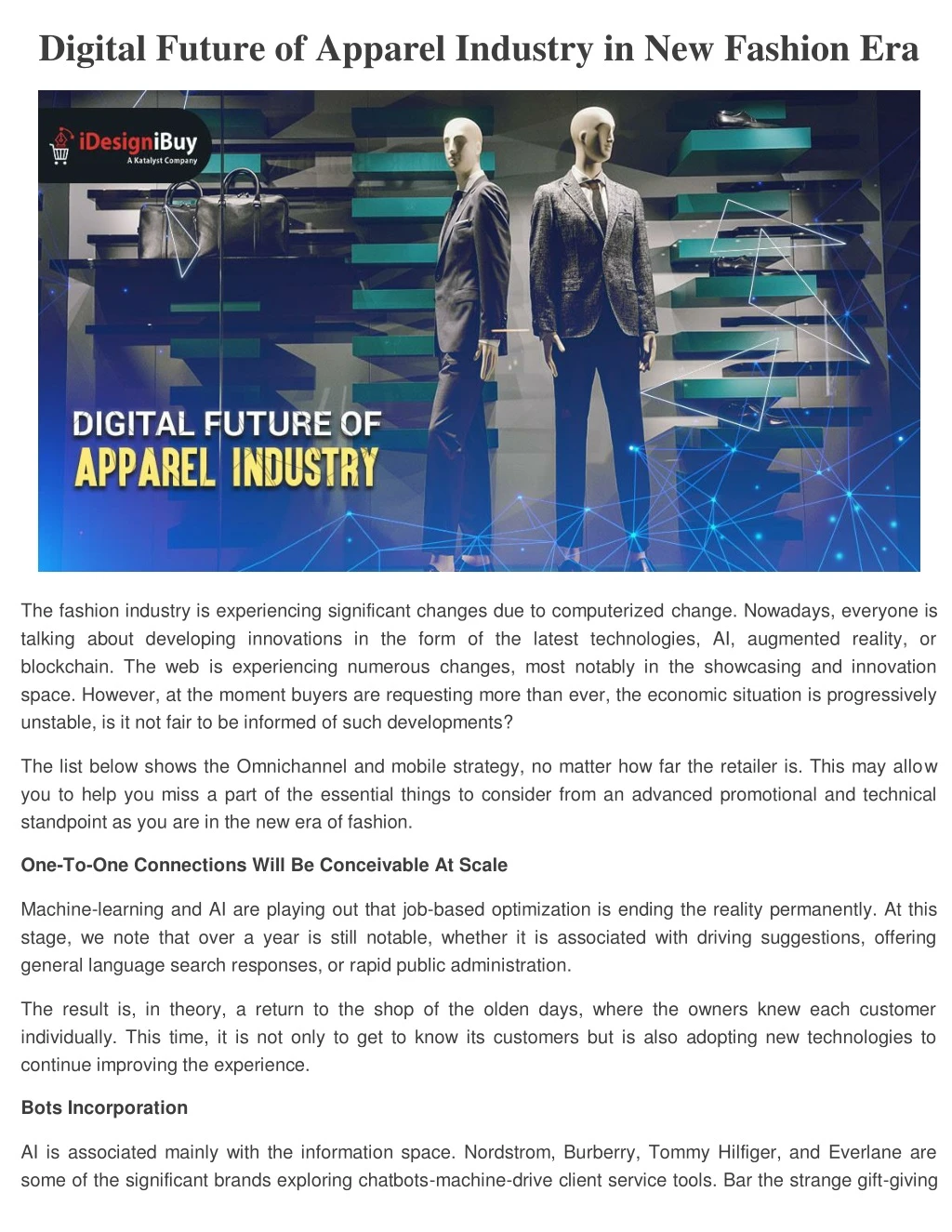 digital future of apparel industry in new fashion