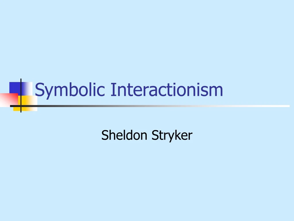 symbolic interactionism