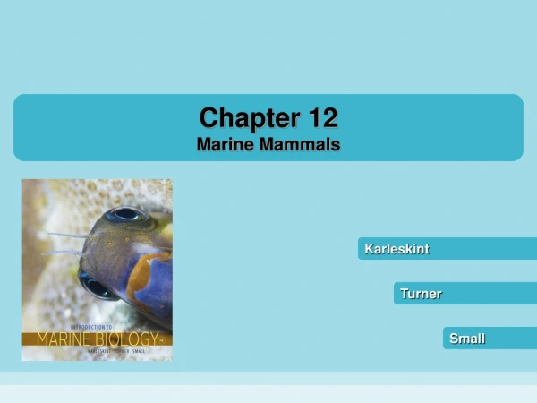 Chapter 12 Marine Mammals