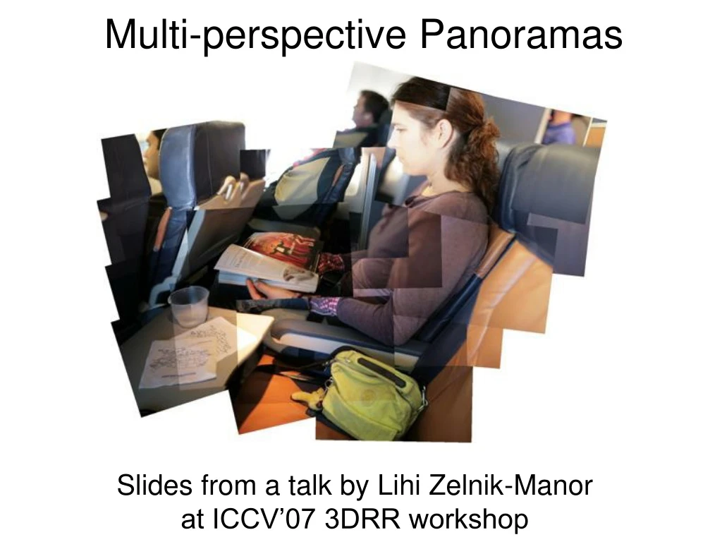 multi perspective panoramas