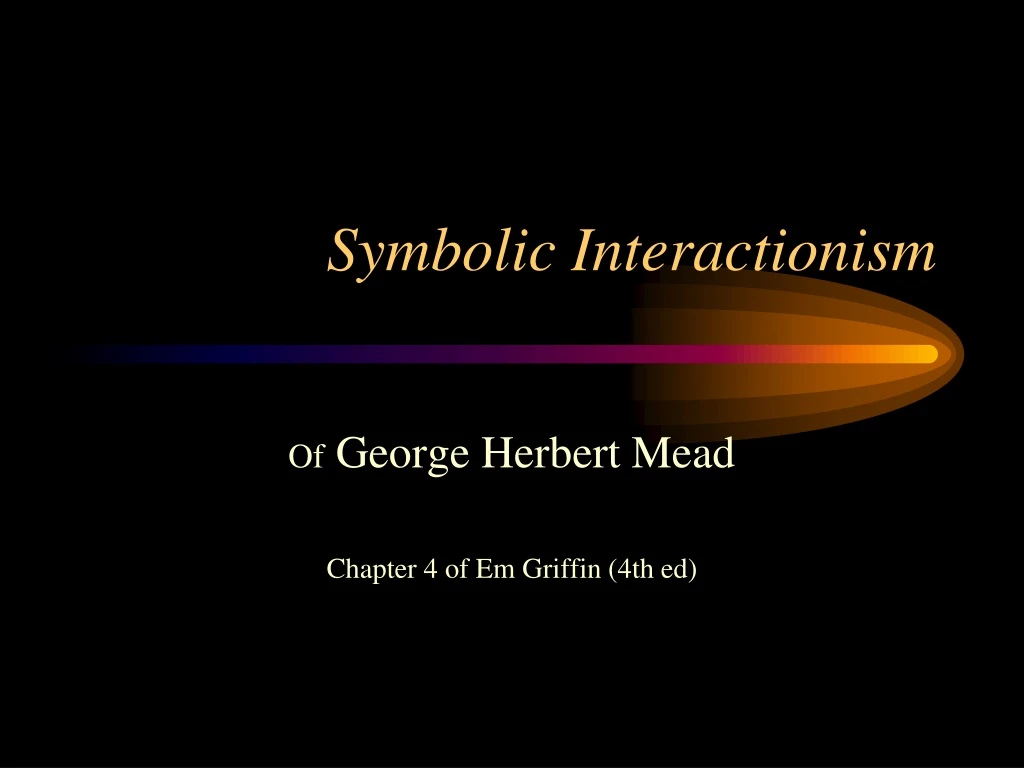 symbolic interactionism