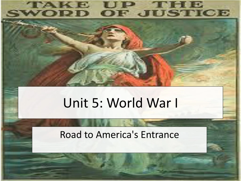 unit 5 world war i