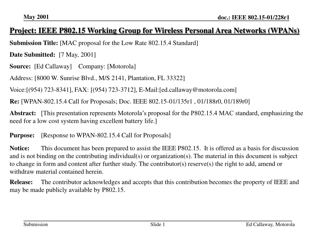 project ieee p802 15 working group for wireless