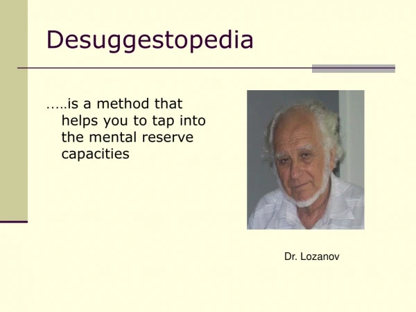 Desuggestopedia