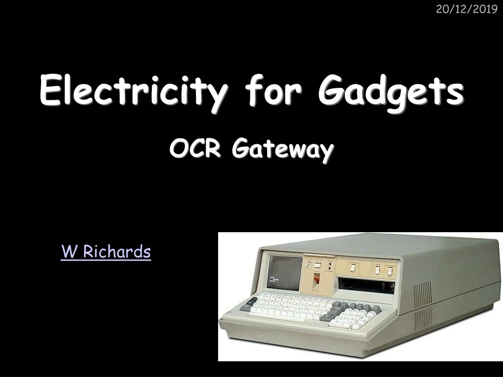 electricity for gadgets