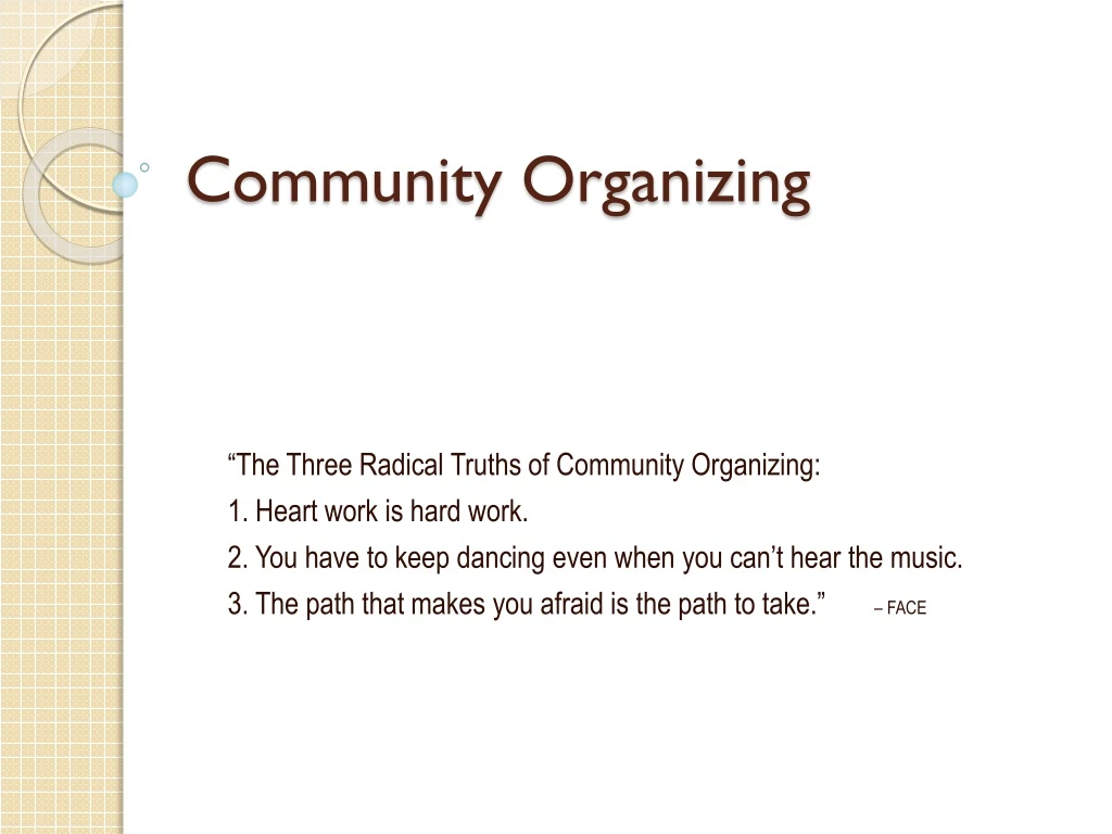community organizing