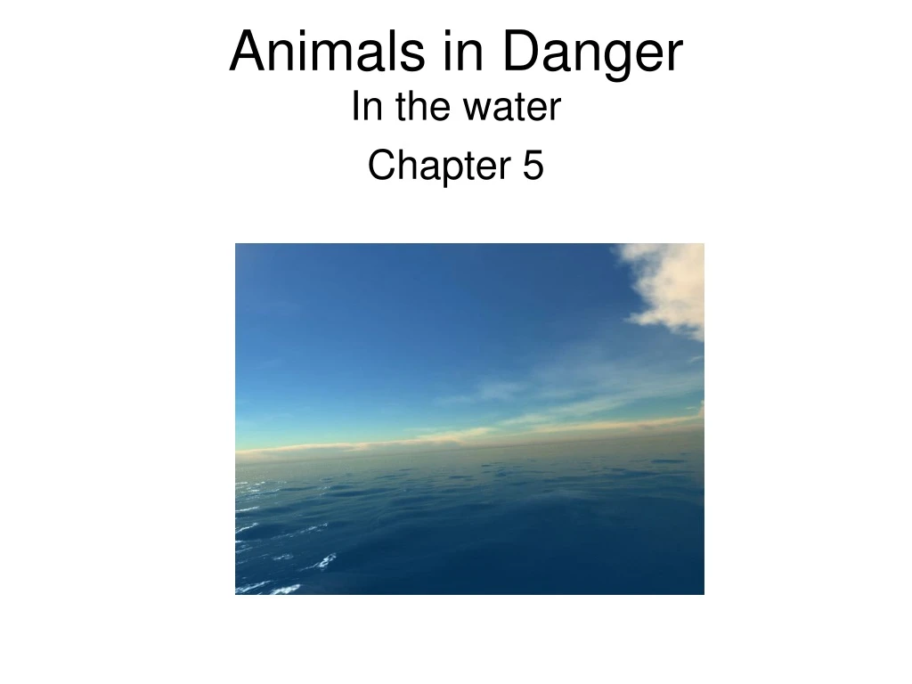 in the water chapter 5