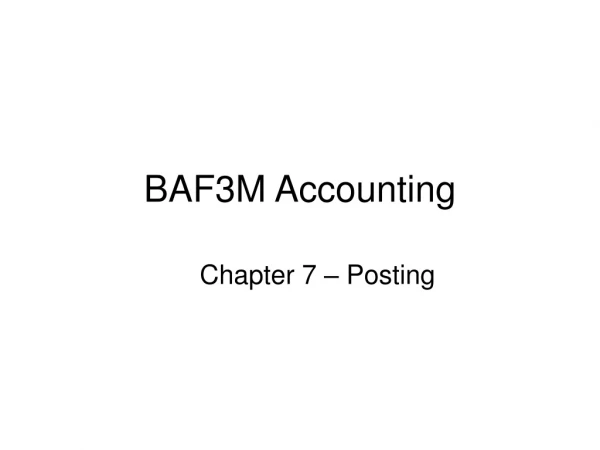 BAF3M Accounting