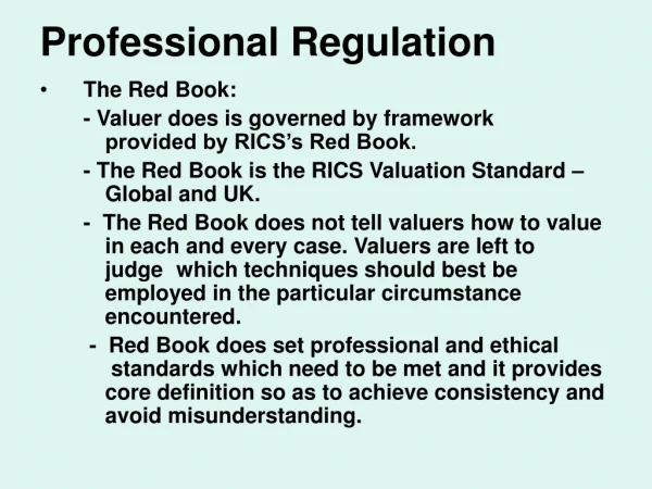 Professional Regulation