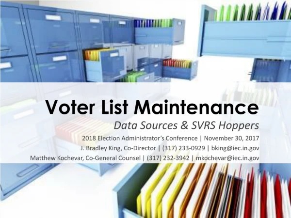 Voter List Maintenance