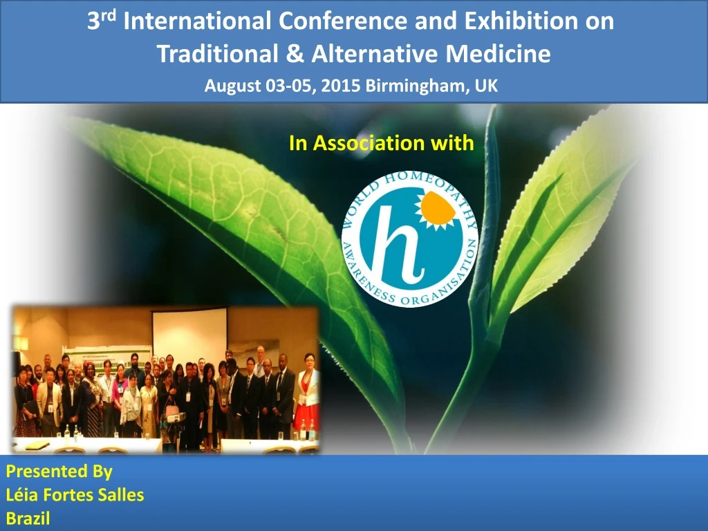 3 rd international conference and exhibition