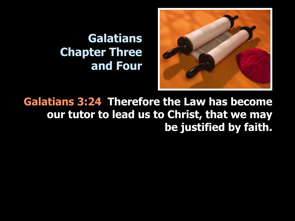 galatians chapter three and four