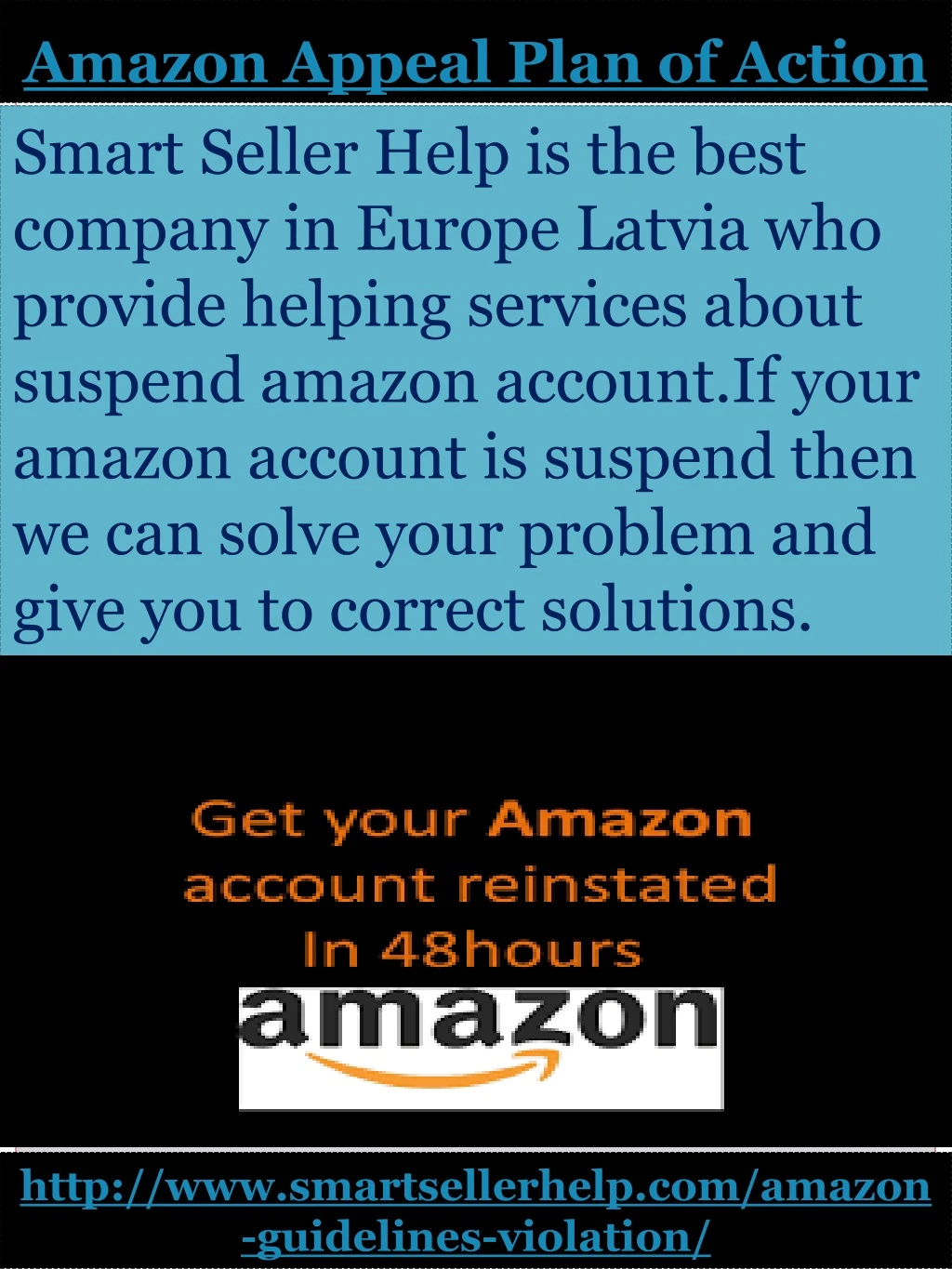 amazon appeal plan of action