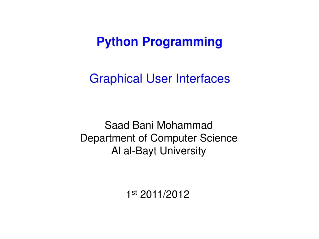 python programming