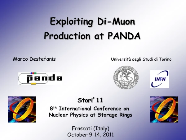 Exploiting Di-Muon Production at PANDA