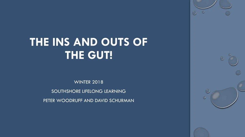 the ins and outs of the gut
